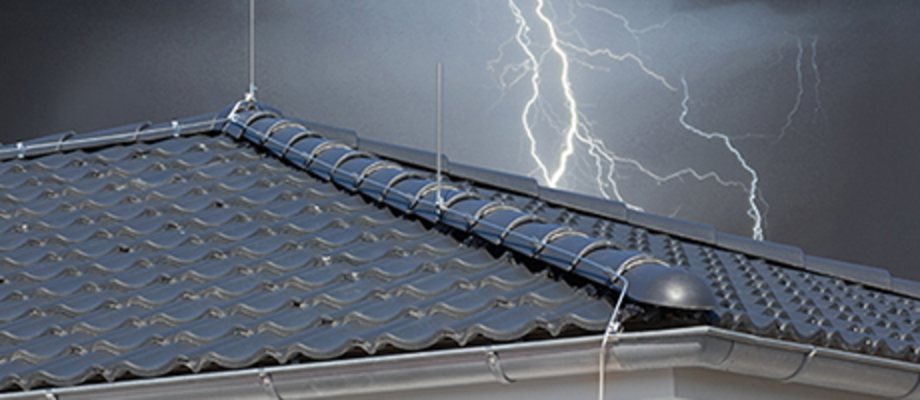 Äußerer Blitzschutz bei Kerscher Elektro- u. Sicherheitstechnik GmbH & Co.KG in Bogen